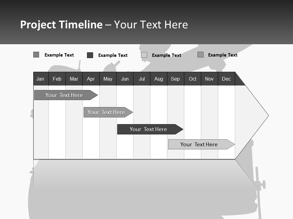 A Silhouette Of A Man Playing The Drums PowerPoint Template