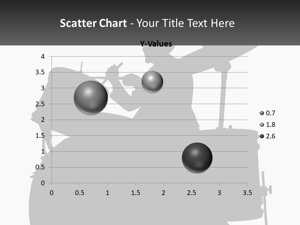 A Silhouette Of A Man Playing The Drums PowerPoint Template