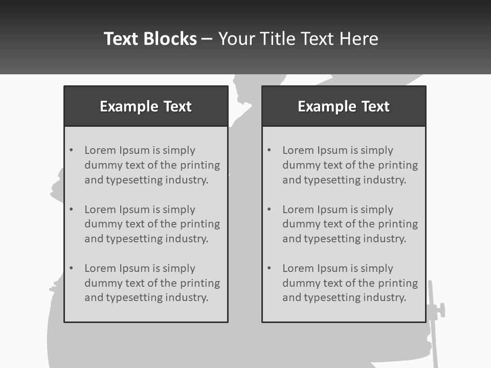 A Silhouette Of A Man Playing The Drums PowerPoint Template