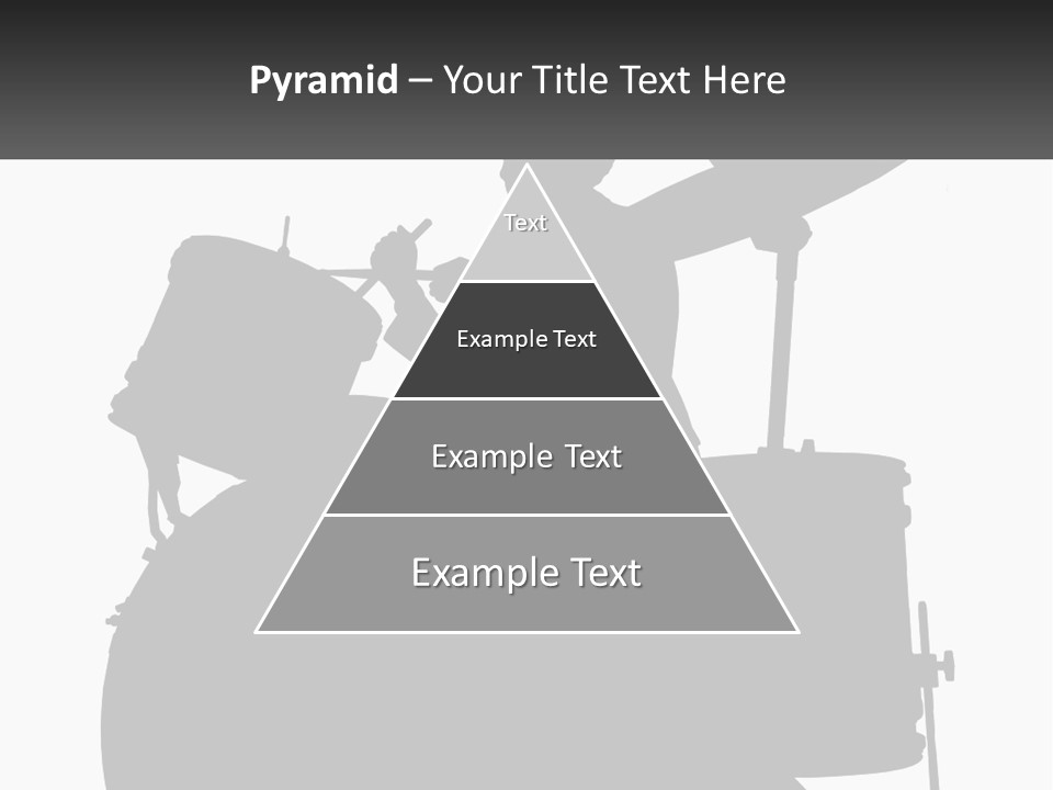A Silhouette Of A Man Playing The Drums PowerPoint Template