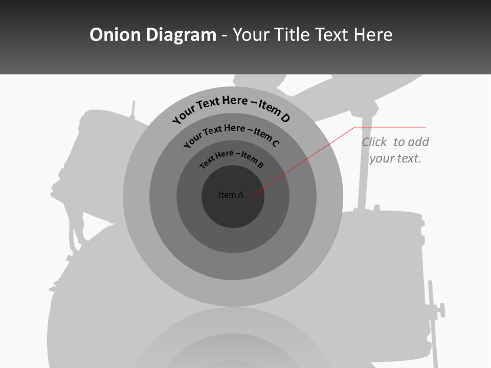 A Silhouette Of A Man Playing The Drums PowerPoint Template