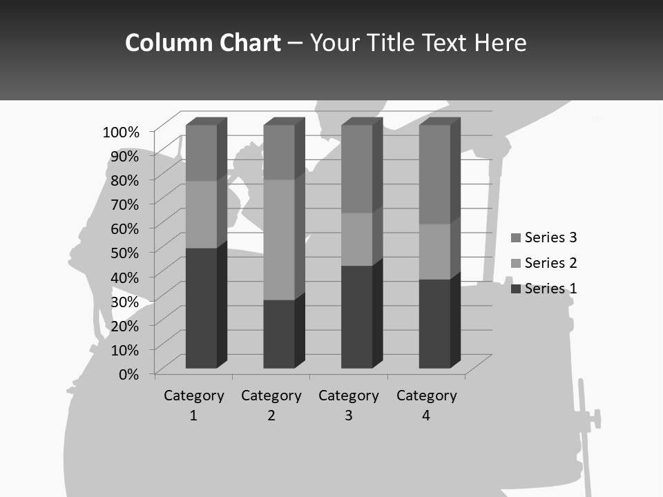 A Silhouette Of A Man Playing The Drums PowerPoint Template