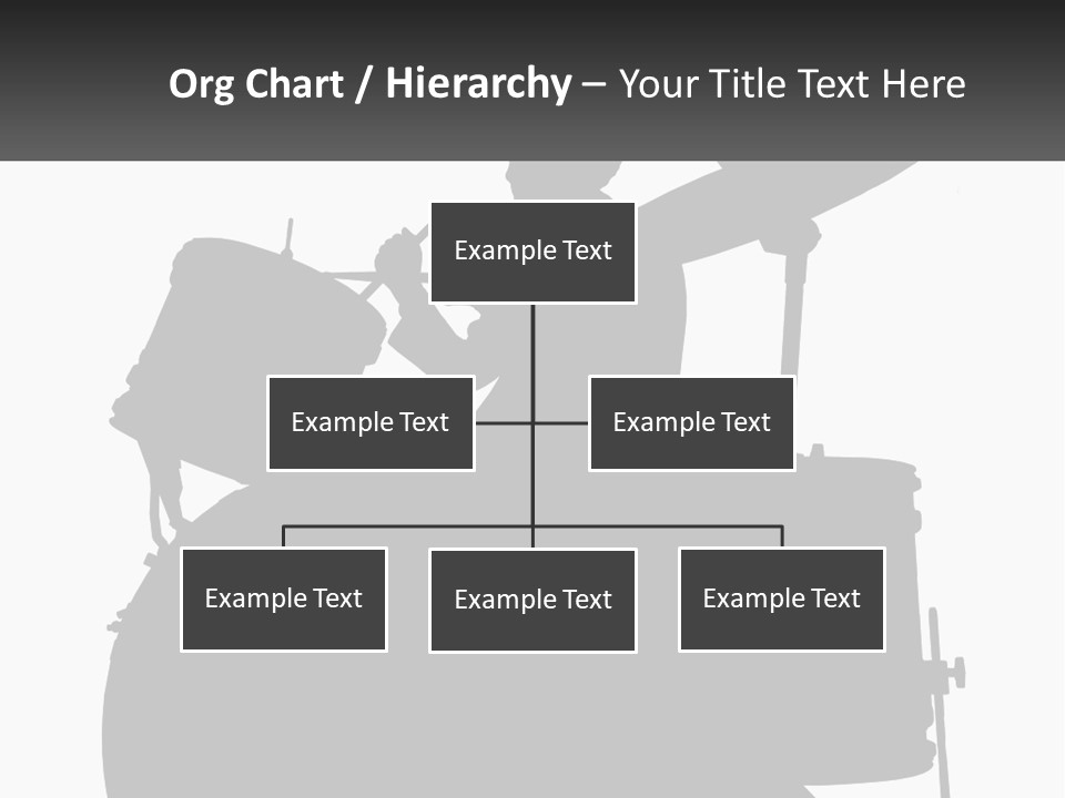 A Silhouette Of A Man Playing The Drums PowerPoint Template