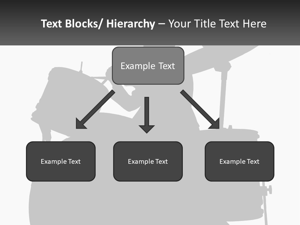 A Silhouette Of A Man Playing The Drums PowerPoint Template