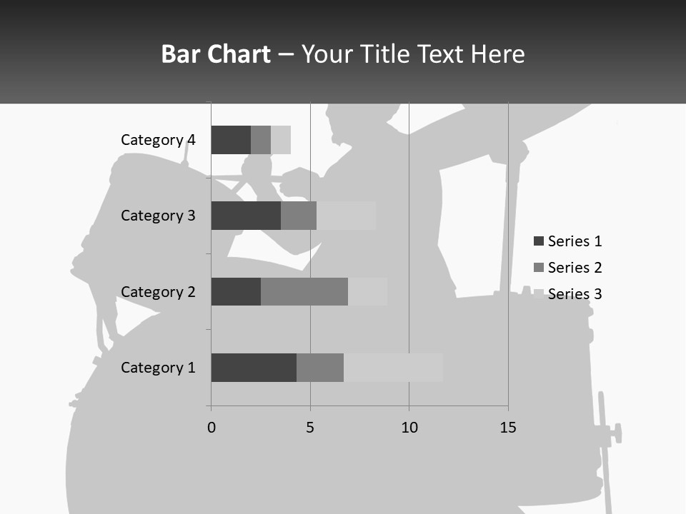 A Silhouette Of A Man Playing The Drums PowerPoint Template