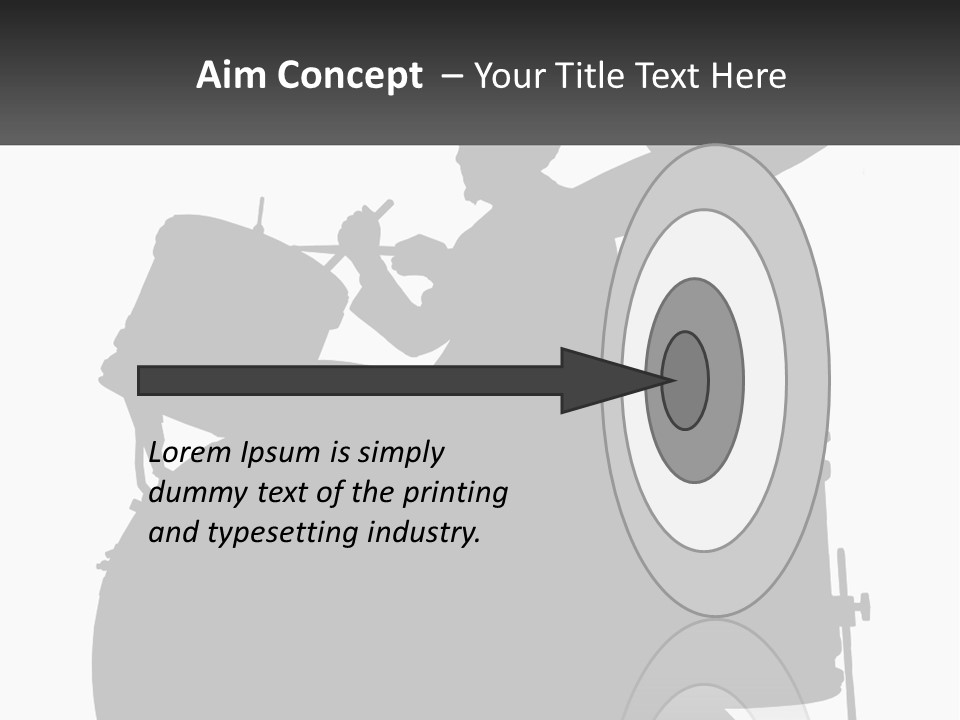 A Silhouette Of A Man Playing The Drums PowerPoint Template