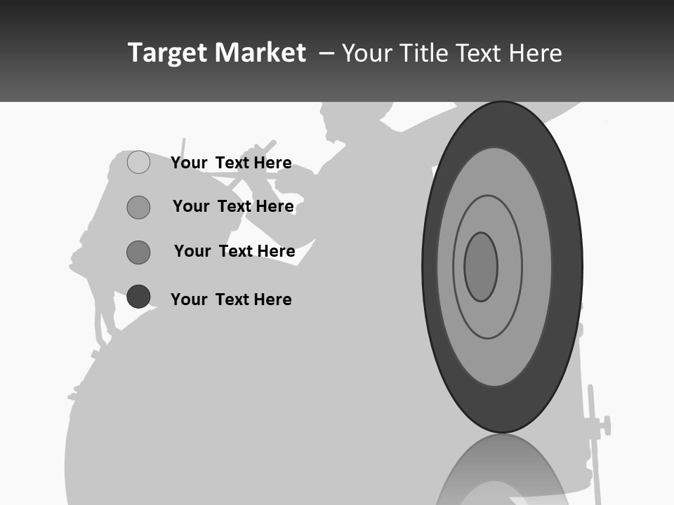 A Silhouette Of A Man Playing The Drums PowerPoint Template