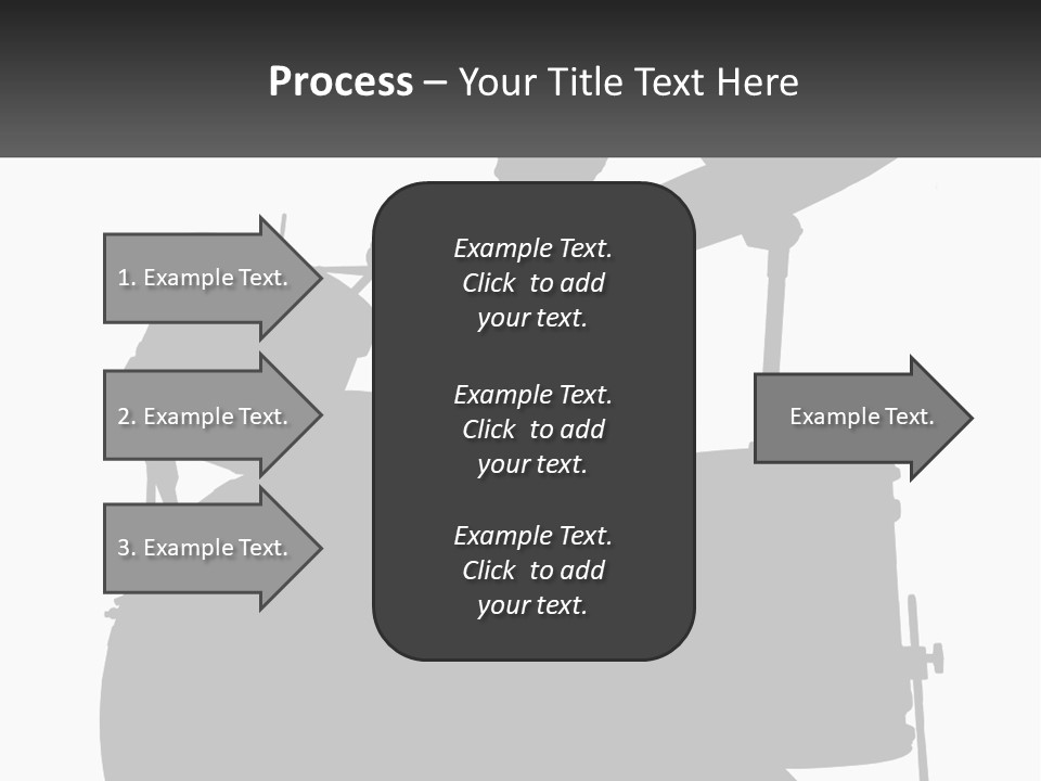 A Silhouette Of A Man Playing The Drums PowerPoint Template