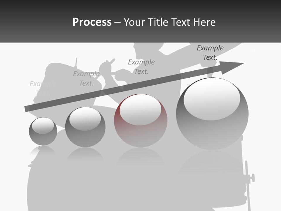 A Silhouette Of A Man Playing The Drums PowerPoint Template