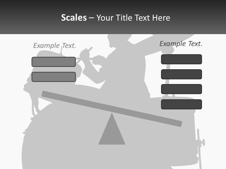 A Silhouette Of A Man Playing The Drums PowerPoint Template
