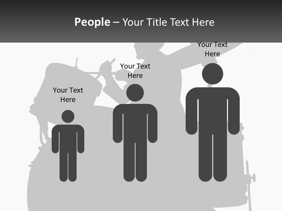 A Silhouette Of A Man Playing The Drums PowerPoint Template