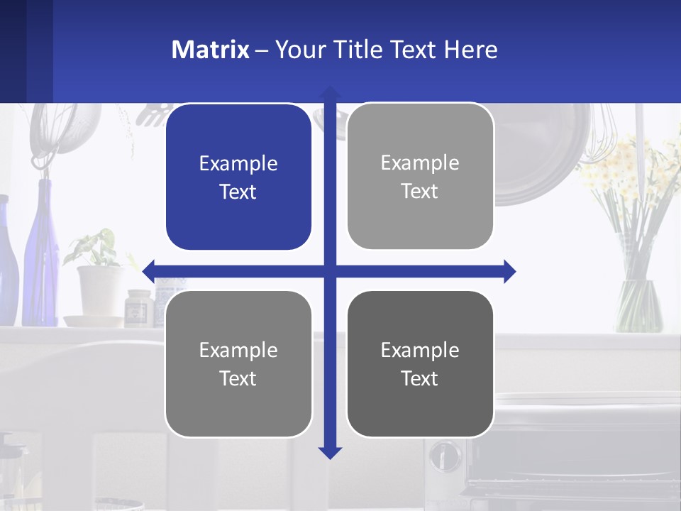 A Stove Top Oven Sitting Next To A Wall With Pots And Pans On It PowerPoint Template