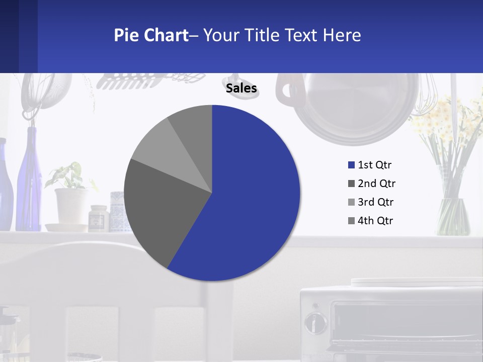 A Stove Top Oven Sitting Next To A Wall With Pots And Pans On It PowerPoint Template
