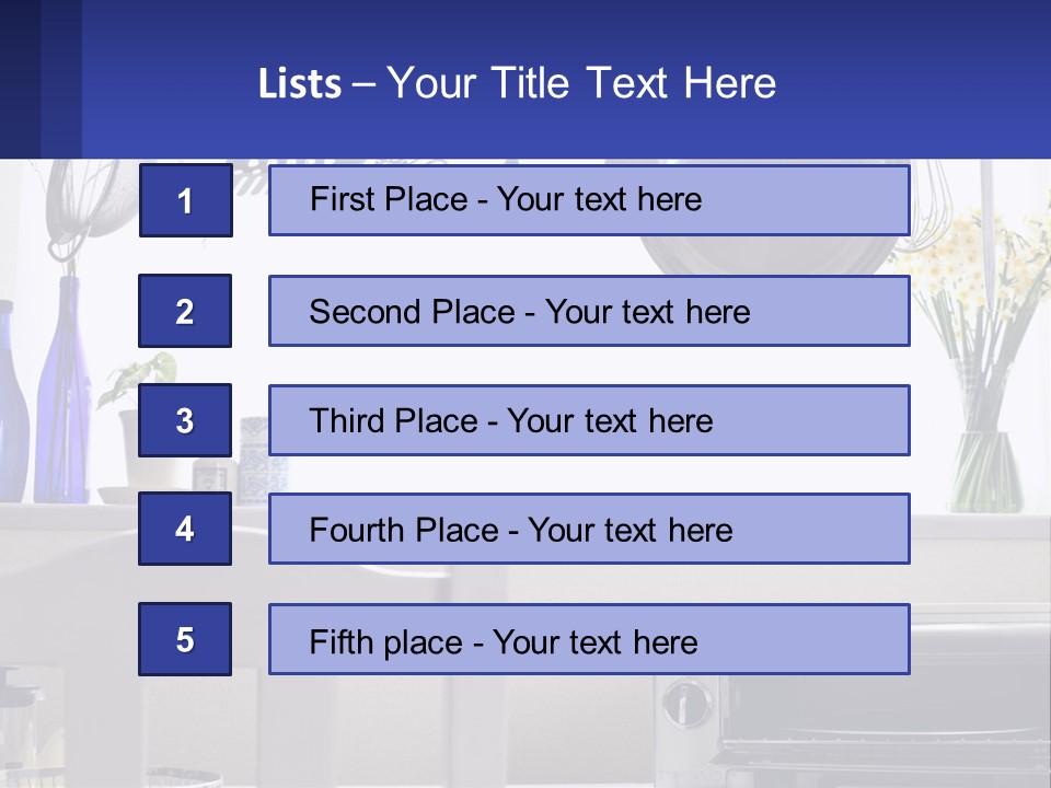 A Stove Top Oven Sitting Next To A Wall With Pots And Pans On It PowerPoint Template