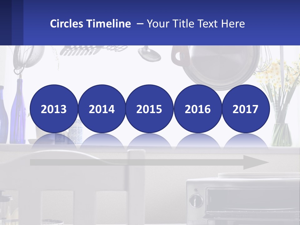 A Stove Top Oven Sitting Next To A Wall With Pots And Pans On It PowerPoint Template