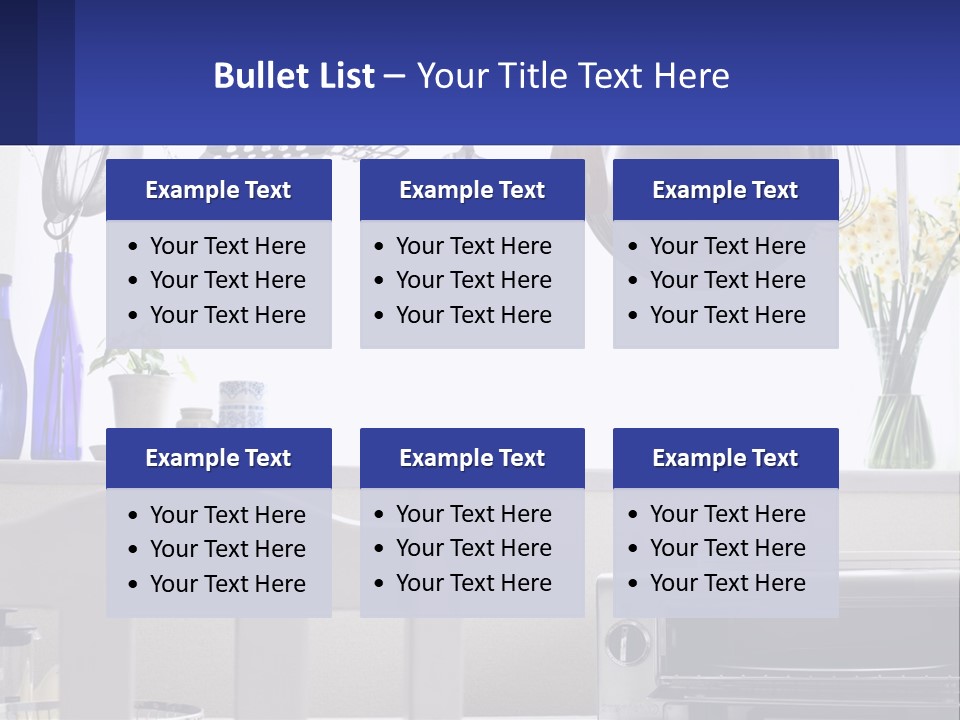 A Stove Top Oven Sitting Next To A Wall With Pots And Pans On It PowerPoint Template