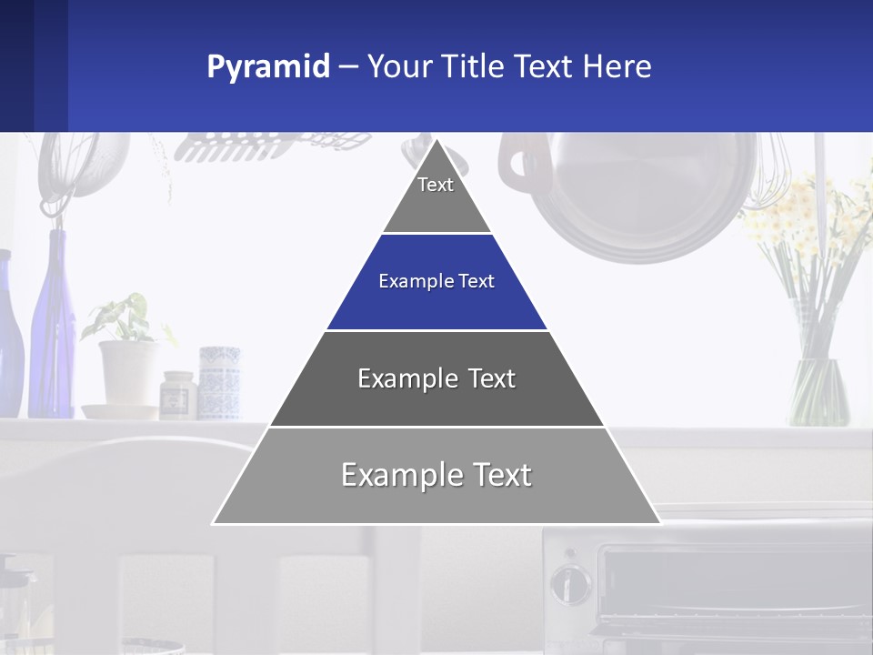 A Stove Top Oven Sitting Next To A Wall With Pots And Pans On It PowerPoint Template