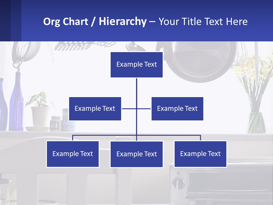 A Stove Top Oven Sitting Next To A Wall With Pots And Pans On It PowerPoint Template