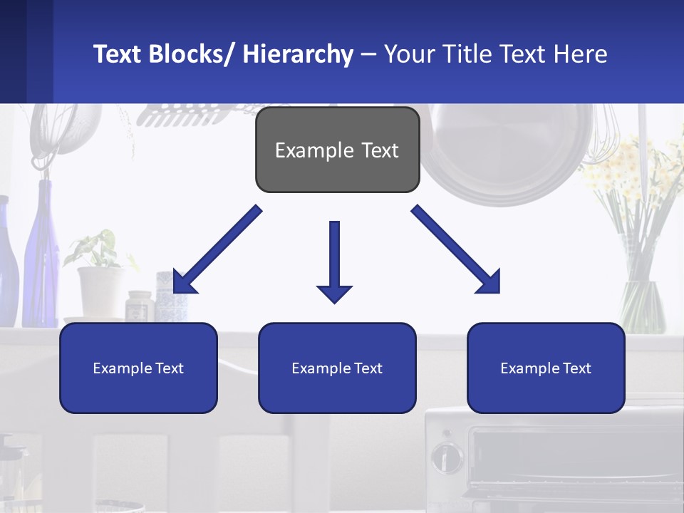 A Stove Top Oven Sitting Next To A Wall With Pots And Pans On It PowerPoint Template