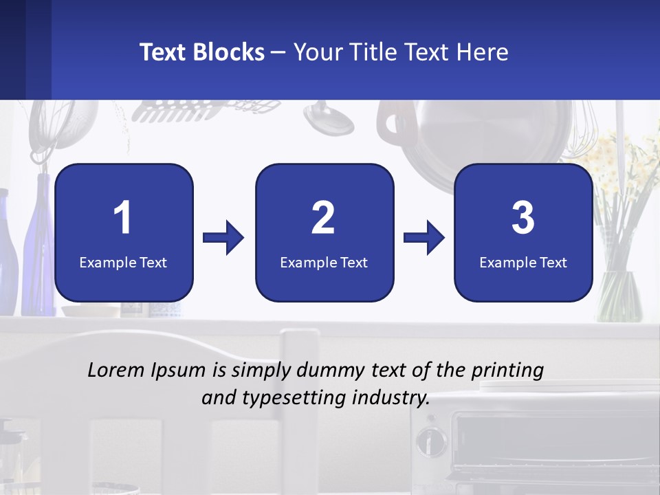 A Stove Top Oven Sitting Next To A Wall With Pots And Pans On It PowerPoint Template
