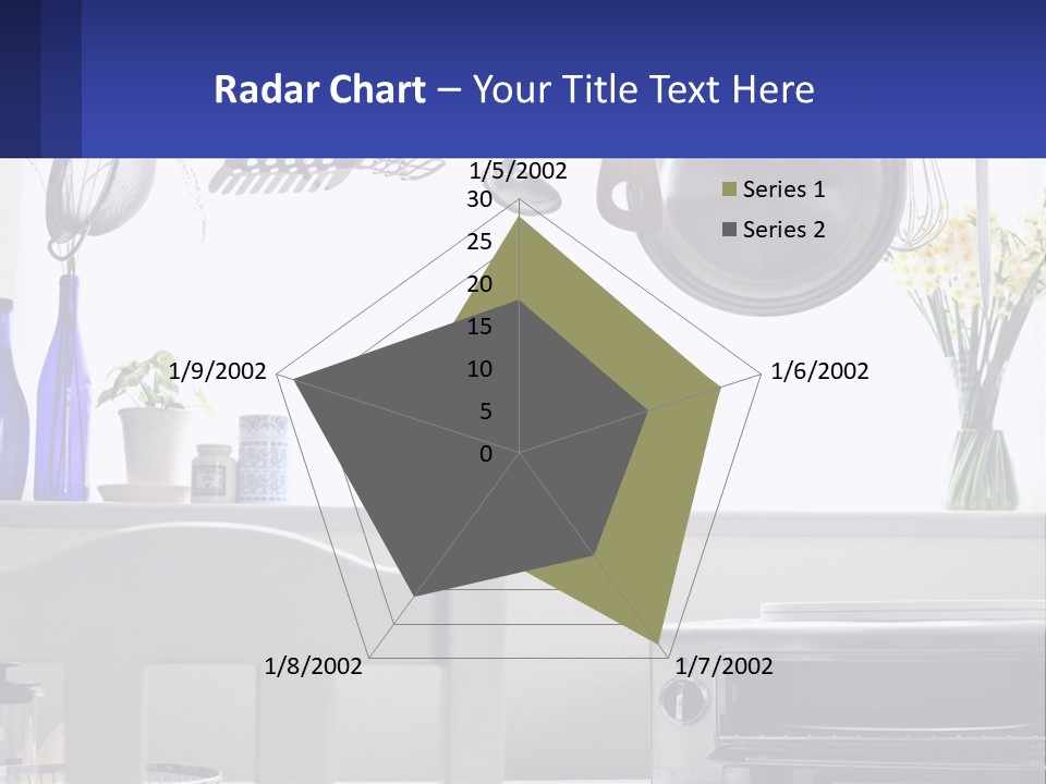 A Stove Top Oven Sitting Next To A Wall With Pots And Pans On It PowerPoint Template