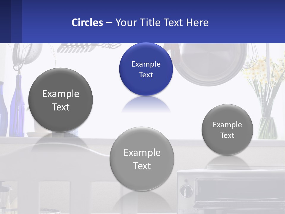 A Stove Top Oven Sitting Next To A Wall With Pots And Pans On It PowerPoint Template