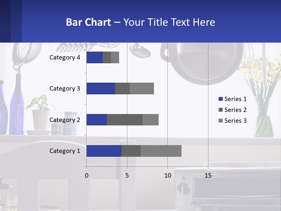 A Stove Top Oven Sitting Next To A Wall With Pots And Pans On It PowerPoint Template