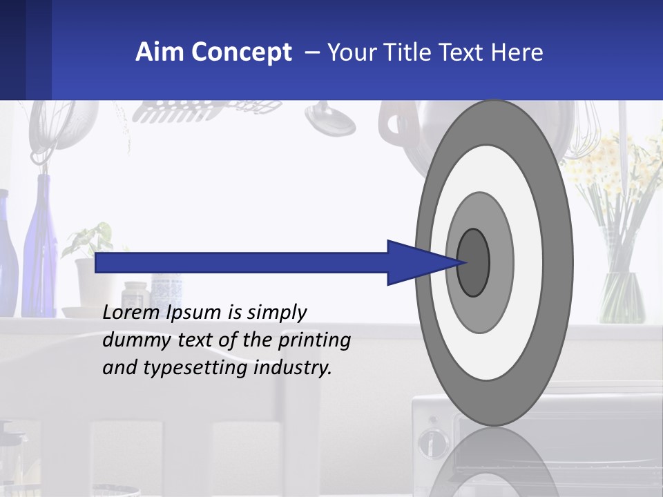 A Stove Top Oven Sitting Next To A Wall With Pots And Pans On It PowerPoint Template