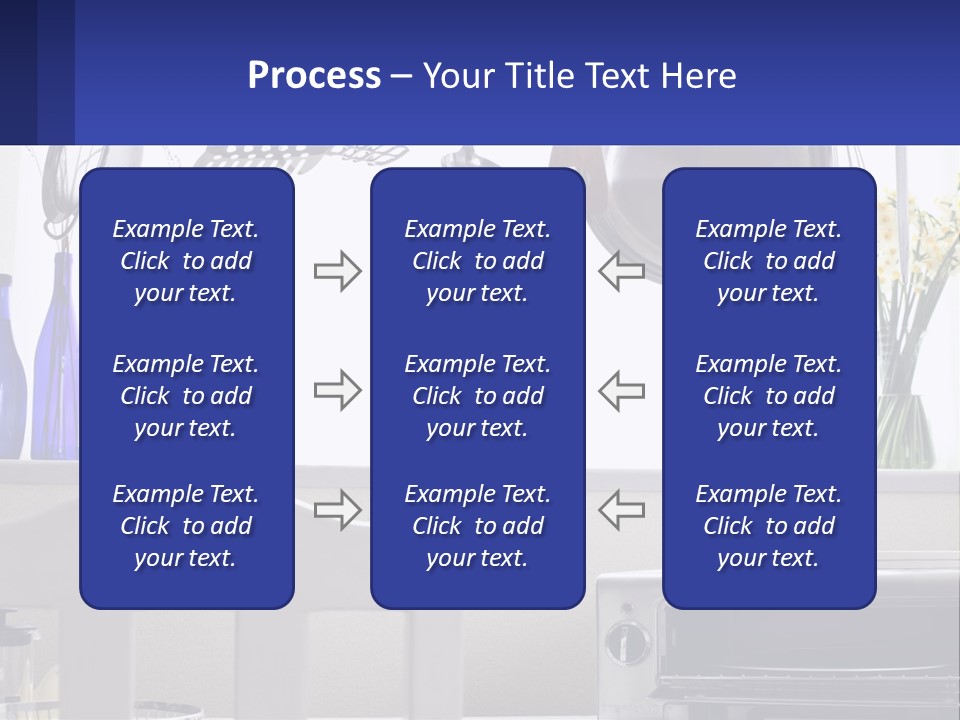 A Stove Top Oven Sitting Next To A Wall With Pots And Pans On It PowerPoint Template