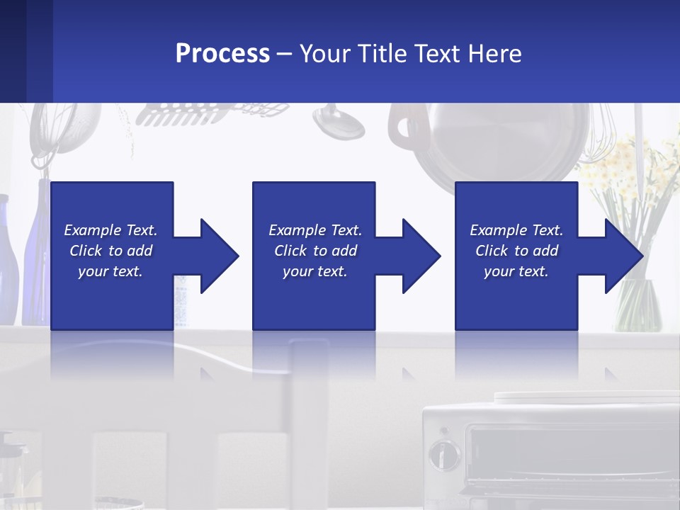 A Stove Top Oven Sitting Next To A Wall With Pots And Pans On It PowerPoint Template