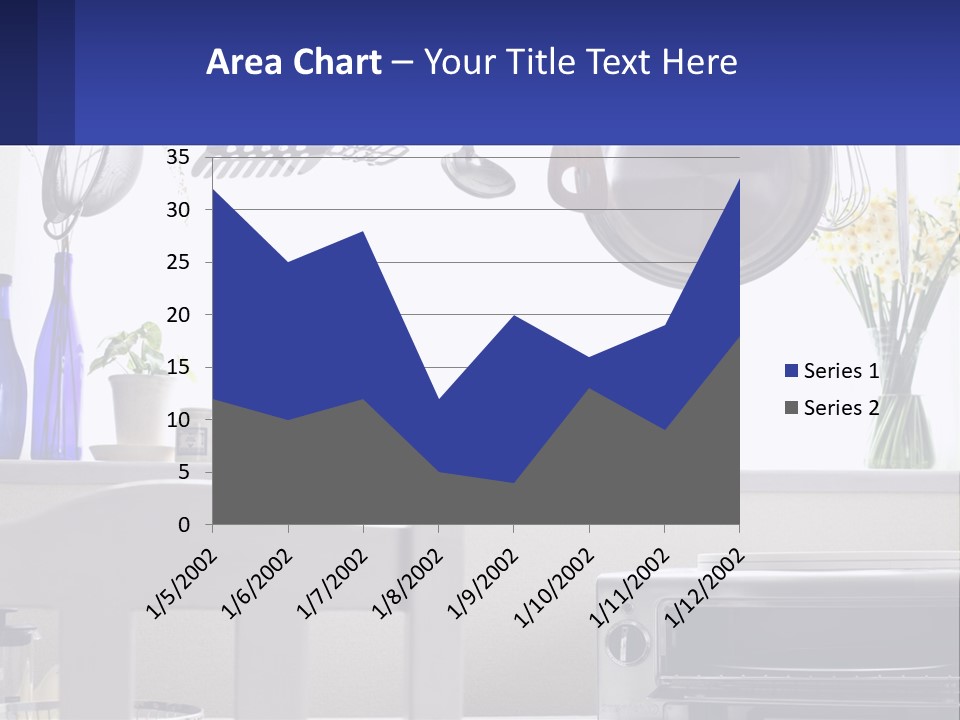 A Stove Top Oven Sitting Next To A Wall With Pots And Pans On It PowerPoint Template