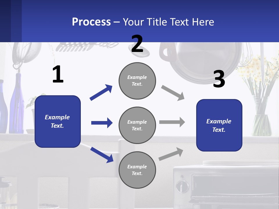 A Stove Top Oven Sitting Next To A Wall With Pots And Pans On It PowerPoint Template