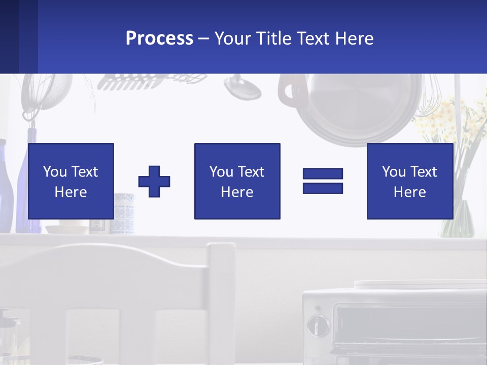 A Stove Top Oven Sitting Next To A Wall With Pots And Pans On It PowerPoint Template