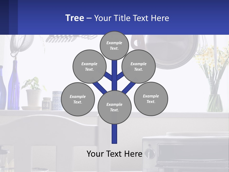 A Stove Top Oven Sitting Next To A Wall With Pots And Pans On It PowerPoint Template