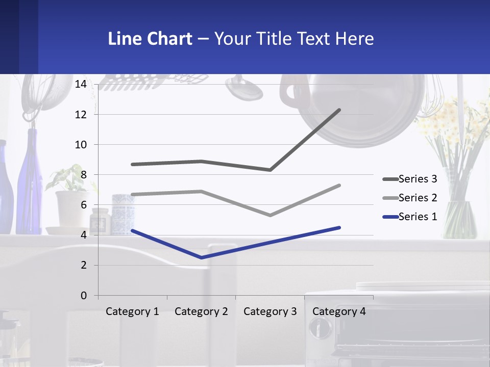 A Stove Top Oven Sitting Next To A Wall With Pots And Pans On It PowerPoint Template