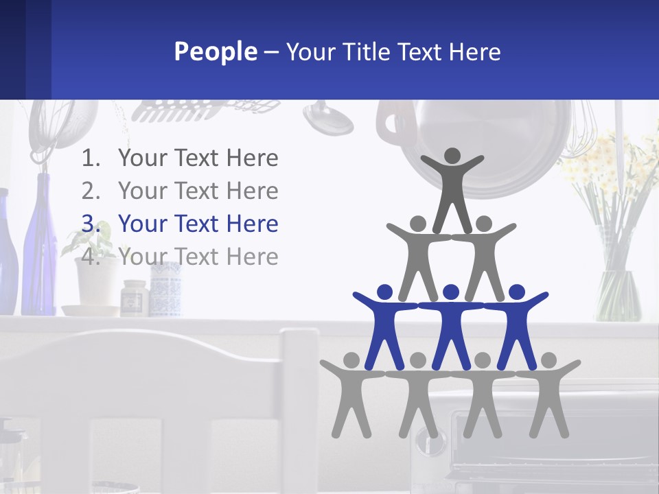 A Stove Top Oven Sitting Next To A Wall With Pots And Pans On It PowerPoint Template