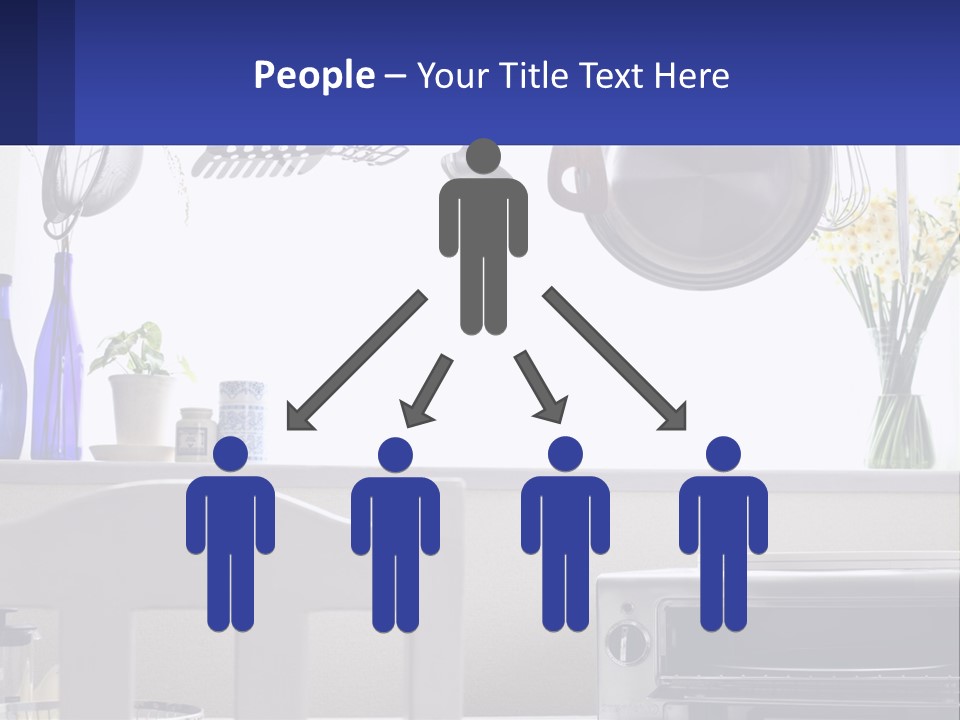 A Stove Top Oven Sitting Next To A Wall With Pots And Pans On It PowerPoint Template