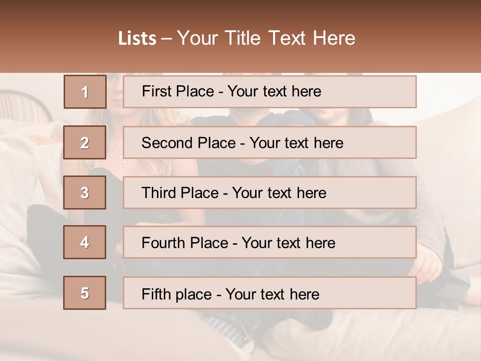 A Man And Woman Sitting On A Couch Pointing At Something PowerPoint Template