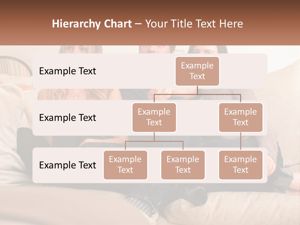 A Man And Woman Sitting On A Couch Pointing At Something PowerPoint Template