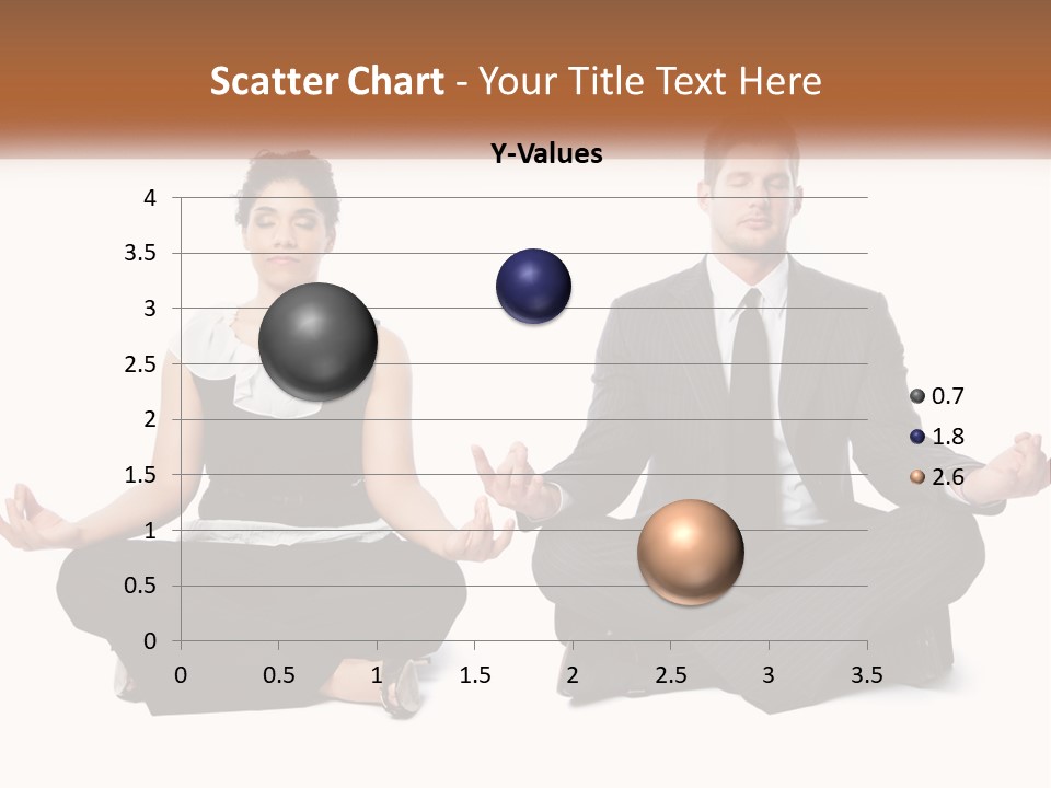 A Man And A Woman Sitting In A Yoga Pose PowerPoint Template