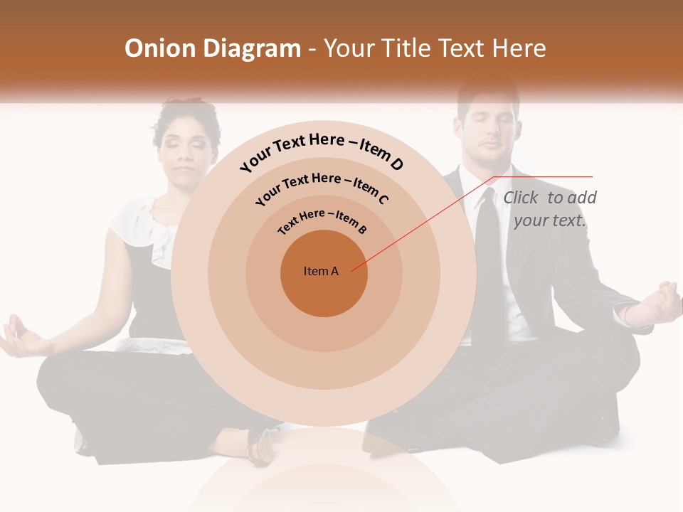 A Man And A Woman Sitting In A Yoga Pose PowerPoint Template