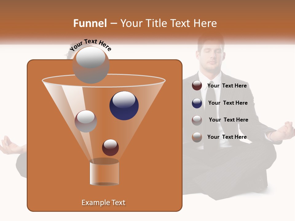 A Man And A Woman Sitting In A Yoga Pose PowerPoint Template