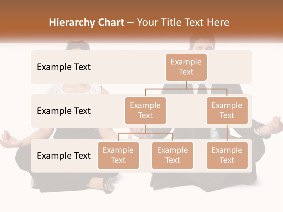 A Man And A Woman Sitting In A Yoga Pose PowerPoint Template