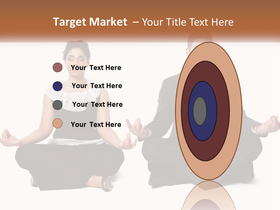 A Man And A Woman Sitting In A Yoga Pose PowerPoint Template