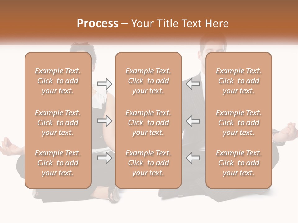 A Man And A Woman Sitting In A Yoga Pose PowerPoint Template