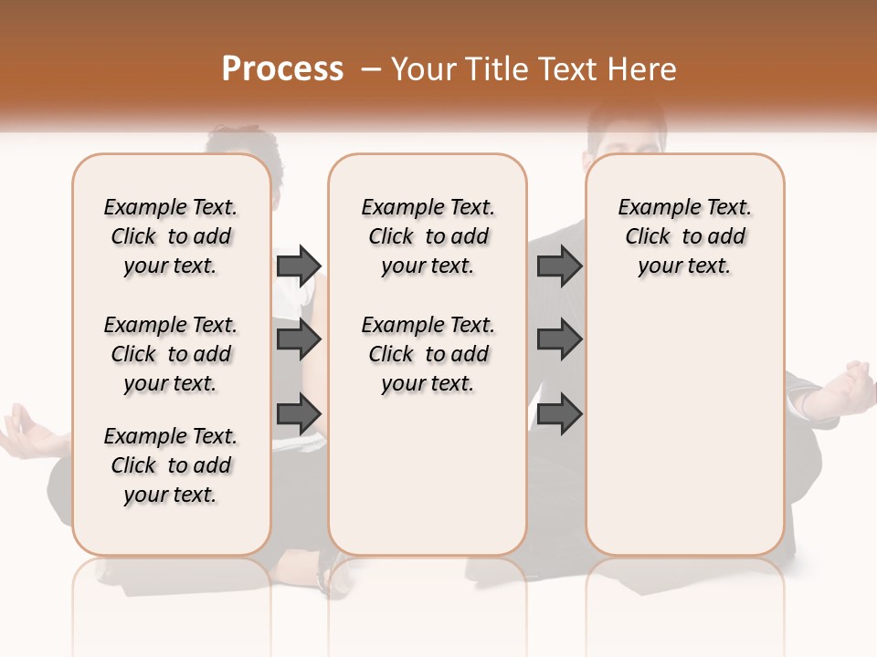 A Man And A Woman Sitting In A Yoga Pose PowerPoint Template