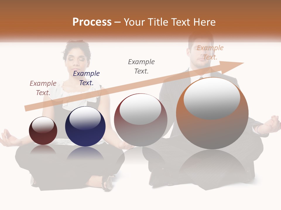 A Man And A Woman Sitting In A Yoga Pose PowerPoint Template