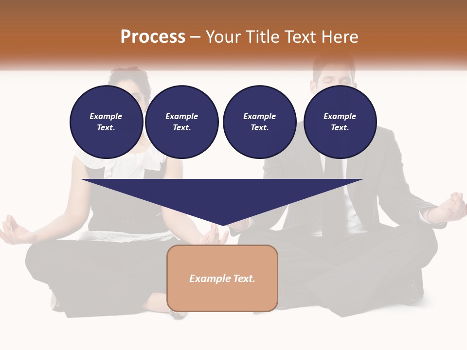 A Man And A Woman Sitting In A Yoga Pose PowerPoint Template