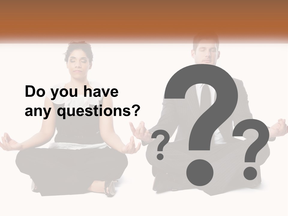 A Man And A Woman Sitting In A Yoga Pose PowerPoint Template