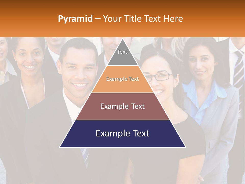 A Group Of Business People Standing Next To Each Other PowerPoint Template